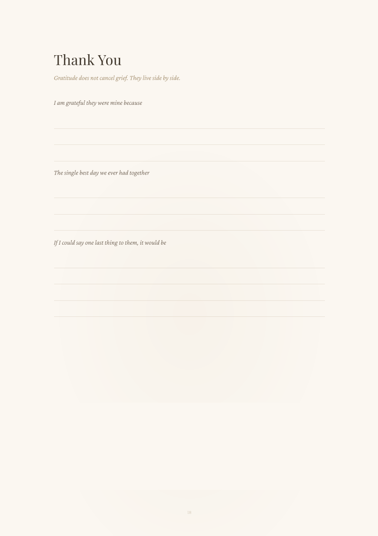 Pet Loss Grief Journal — "For the One Who Was My Whole World"