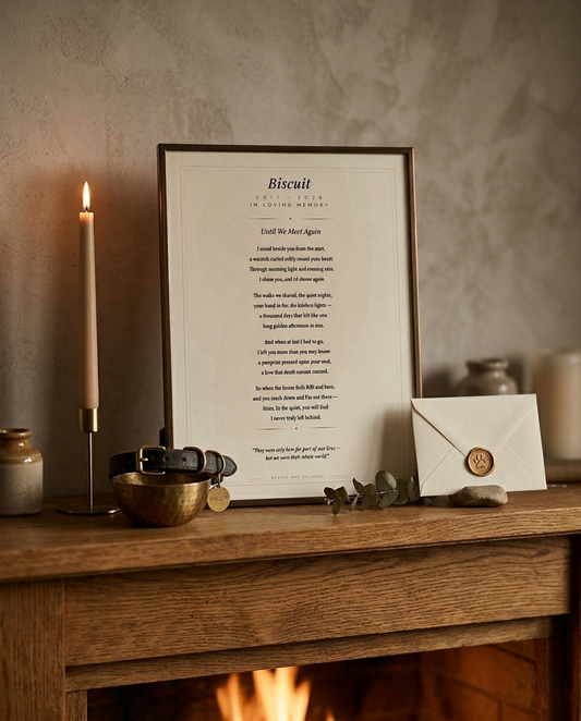 Personalised Memorial Poem Print — "Until We Meet Again" | Custom Digital Download