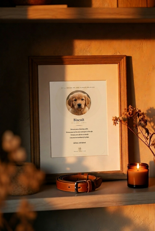 Grey Muzzle Celebration Print — "Still Beside Me" | Custom Digital Download